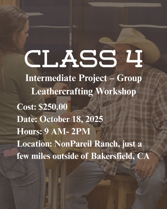 Leathercrafting Series – Class 4: Intermediate Project  – Group Leathercrafting Workshop