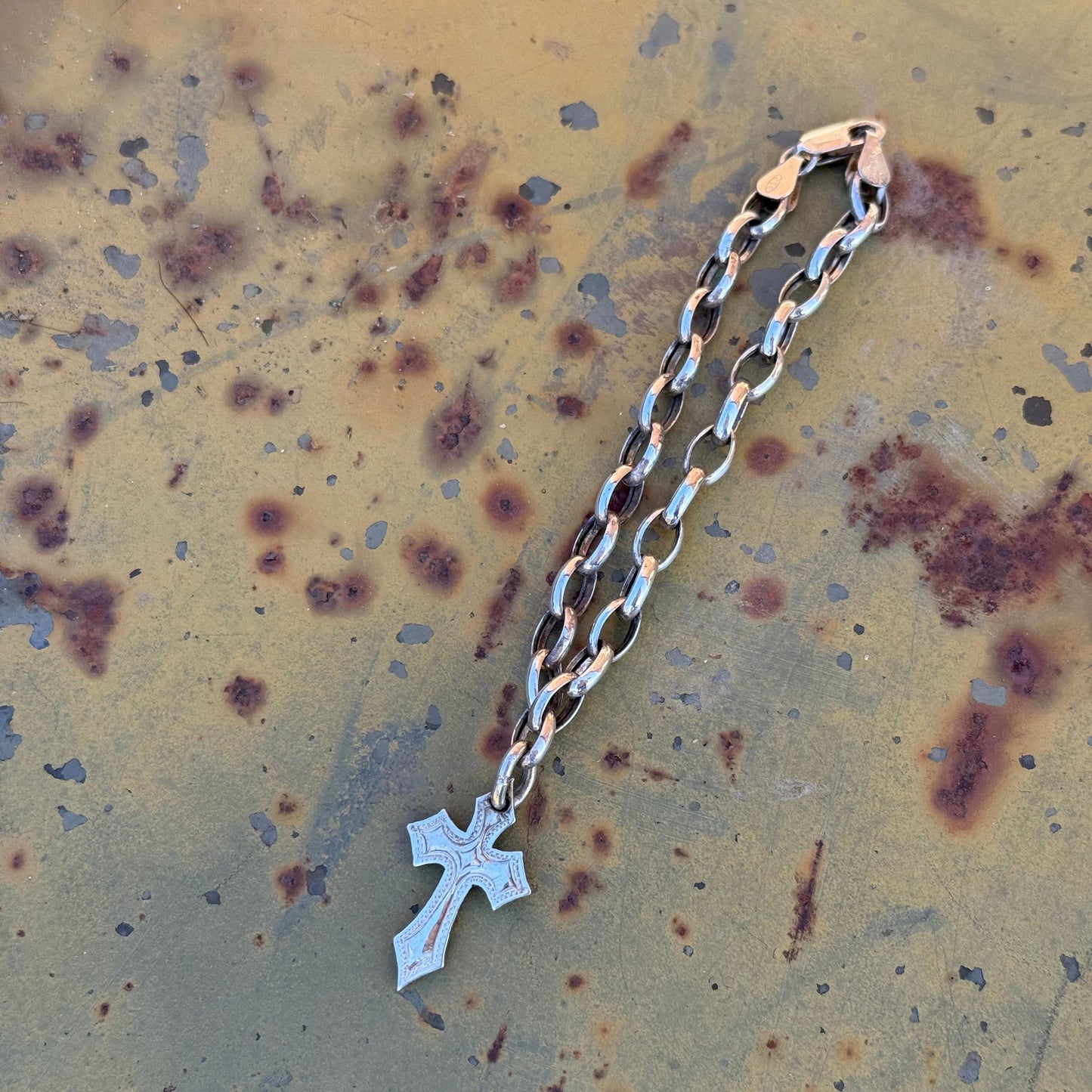 Sierra Cross Bracelet – Sterling Silver Handmade Western Bracelet