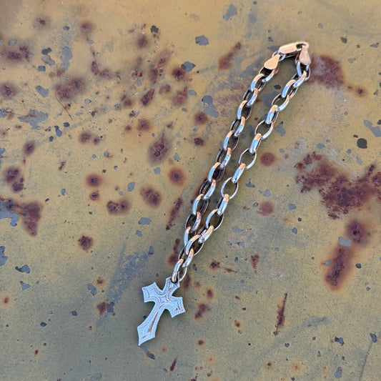 Sierra Cross Bracelet – Sterling Silver Handmade Western Bracelet